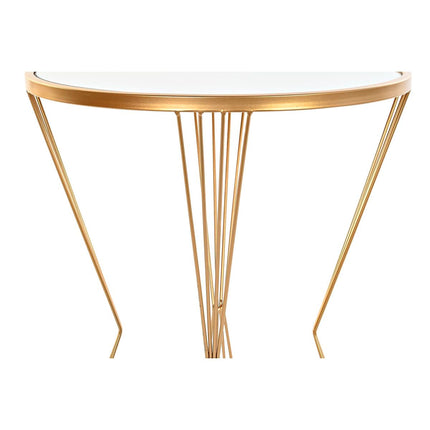 Beistelltisch DKD Home Decor Spiegel Gold Metall (40 x 40 x 55 cm)