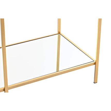 Konsole DKD Home Decor Orange Gold Metall Kristall Kunststoff Spiegel 100 x 38 x 75 cm