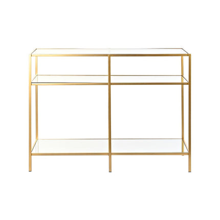 Konsole DKD Home Decor Orange Gold Metall Kristall Kunststoff Spiegel 100 x 38 x 75 cm