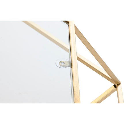 Beistelltisch DKD Home Decor Kristall Gold Metall (100 x 100 x 41 cm)