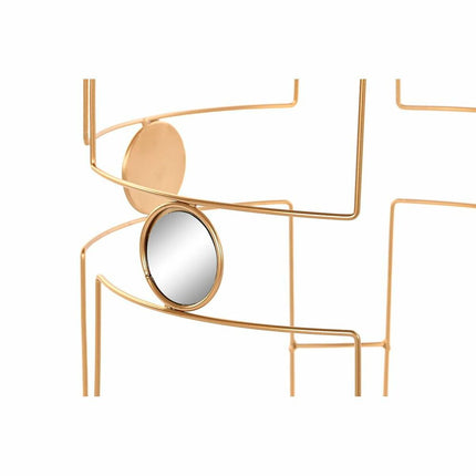 2nd-Set Tischchen DKD Home Decor Spiegel Gold Metall (40 x 40 x 54,5 cm)