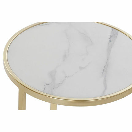 3er-Set Tischchen DKD Home Decor 100 x 40 x 45 cm Kristall Metall