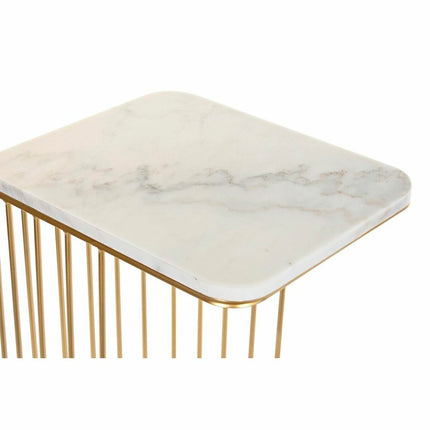 2nd-Set Tischchen DKD Home Decor Gold Metall Marmor (45,4 x 37,5 x 73 cm)