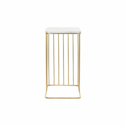 2nd-Set Tischchen DKD Home Decor Gold Metall Marmor (45,4 x 37,5 x 73 cm)