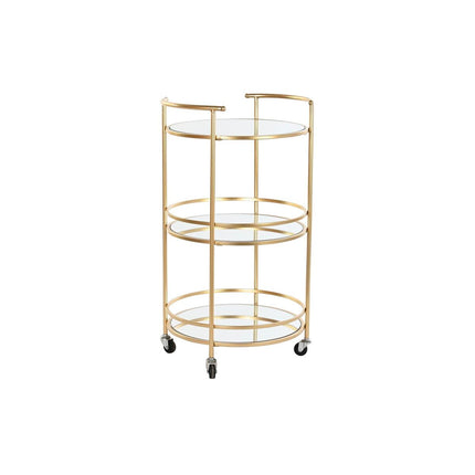 Tevogn DKD Home Decor Spiegel Gold Metall (42,5 x 42,5 x 74,3 cm)