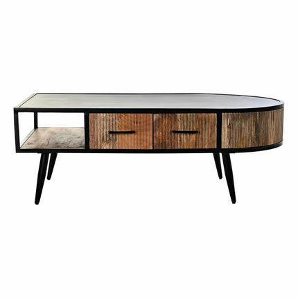 Couchtisch DKD Home Decor Metall Mango-Holz (130 x 70 x 46 cm)