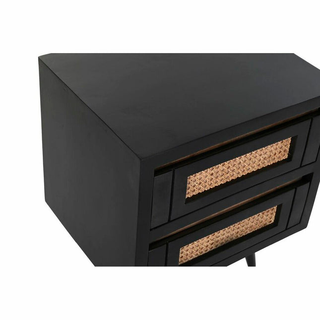 Nachttisch DKD Home Decor Rattan Mango-Holz (50 x 40 x 55 cm)