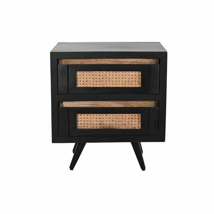 Nachttisch DKD Home Decor Rattan Mango-Holz (50 x 40 x 55 cm)