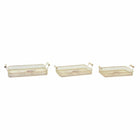 Tablettset DKD Home Decor 40 x 21 x 8 cm Rosa Metall 8 cm 3 Stücke Shabby Chic