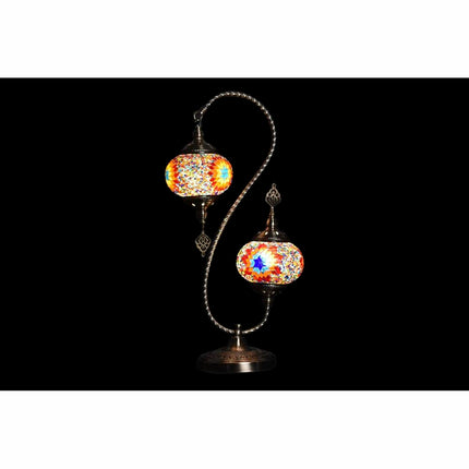 Tischlampe DKD Home Decor 35 x 18 x 63 cm Kristall Metall Bunt 220 V 50 W (2 Stück)