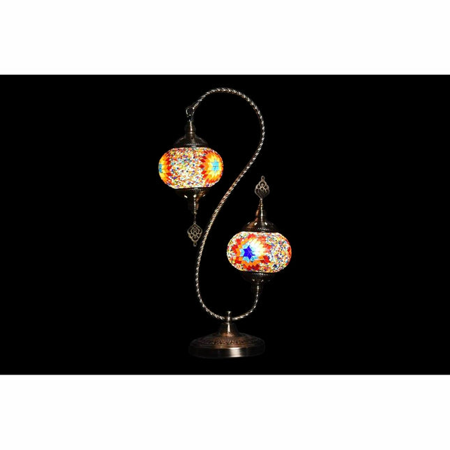 Tischlampe DKD Home Decor 35 x 18 x 63 cm Kristall Metall Bunt 220 V 50 W (2 Stück)