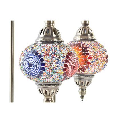 Tischlampe DKD Home Decor 23 x 15 x 53 cm Kristall Silberfarben Metall 220 V 50 W (2 Stück)