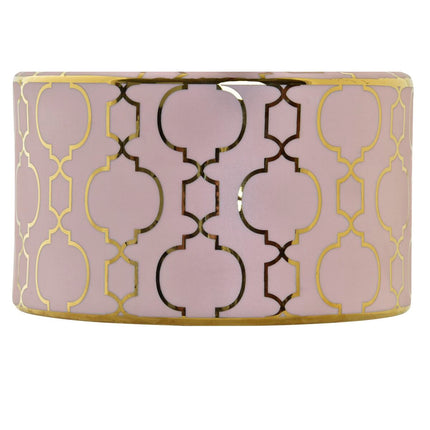 Vase DKD Home Decor Porzellan Rosa Gold Orientalisch Verchromt 18 x 18 x 16 cm