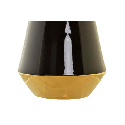 Vase DKD Home Decor Porzellan Gold zweifarbig Moderne (19 x 19 x 35 cm)
