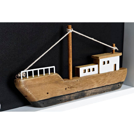 Deko-Figur DKD Home Decor 40 x 3,5 x 20 cm Braun Weiß Barco