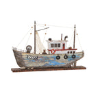 Deko-Figur DKD Home Decor Blau Weiß Barco 40 x 5 x 24 cm