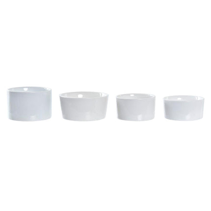 Satz für Appetithäppchen DKD Home Decor 20 x 20 x 14 cm Metall Steingut Loft