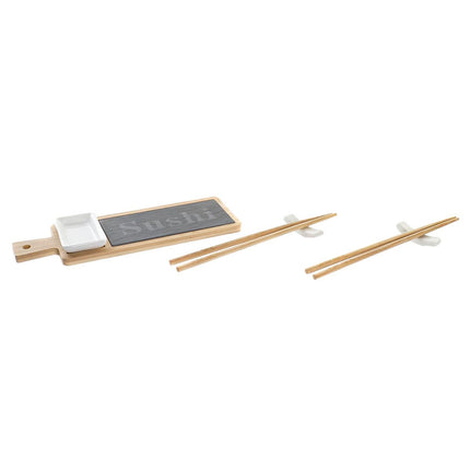 Sushi-Set DKD Home Decor 28 x 9 x 2 cm natürlich Tafel Orientalisch (6 Stücke)