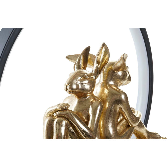 Leuchtende Dekoration DKD Home Decor Love Hase Harz (30 x 11 x 31,5 cm)