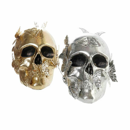 Deko-Figur DKD Home Decor 20,5 x 16 x 15,5 cm Totenkopf (2 Stück)