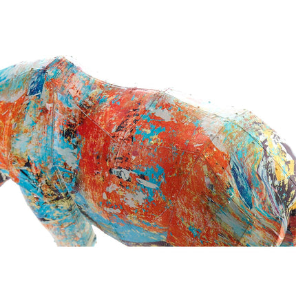 Deko-Figur DKD Home Decor 34 x 12,5 x 16,5 cm Bunt Nashorn Moderne