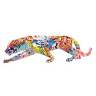 Deko-Figur DKD Home Decor 47,5 x 11 x 13 cm Leopard Bunt Moderne