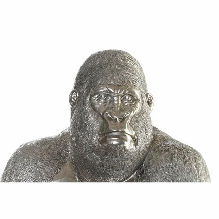 Deko-Figur DKD Home Decor Silberfarben Harz Gorilla (46 x 40 x 61 cm)