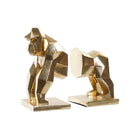 Bogstøtte DKD Home Decor Gold Harz Kolonial Gorilla (14 x 12,5 x 24 cm)