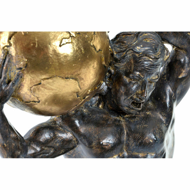 Deko-Figur DKD Home Decor 23 x 19 x 42 cm Schwarz Gold Herren