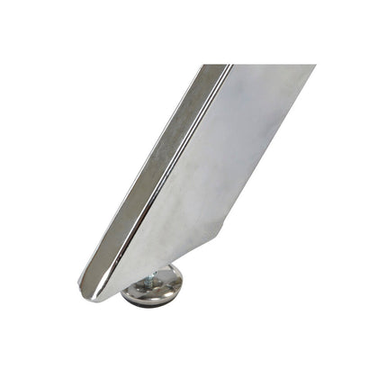 Beistelltisch DKD Home Decor Kristall Silberfarben Metall Durchsichtig