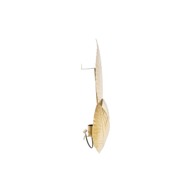 Wandleuchte DKD Home Decor Gold Metall 220 V 50 W Tropical Pflanzenblatt (37 x 14 x 58 cm)