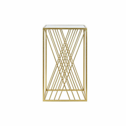 3er-Set Tischchen DKD Home Decor Spiegel Gold Metall (40 x 40 x 70 cm)