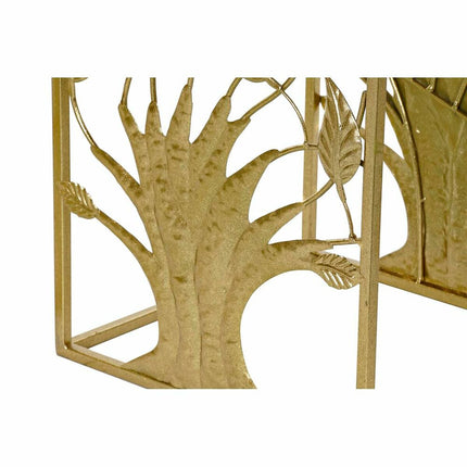 3er-Set Tischchen DKD Home Decor Spiegel Gold Metall 40 x 40 x 70 cm