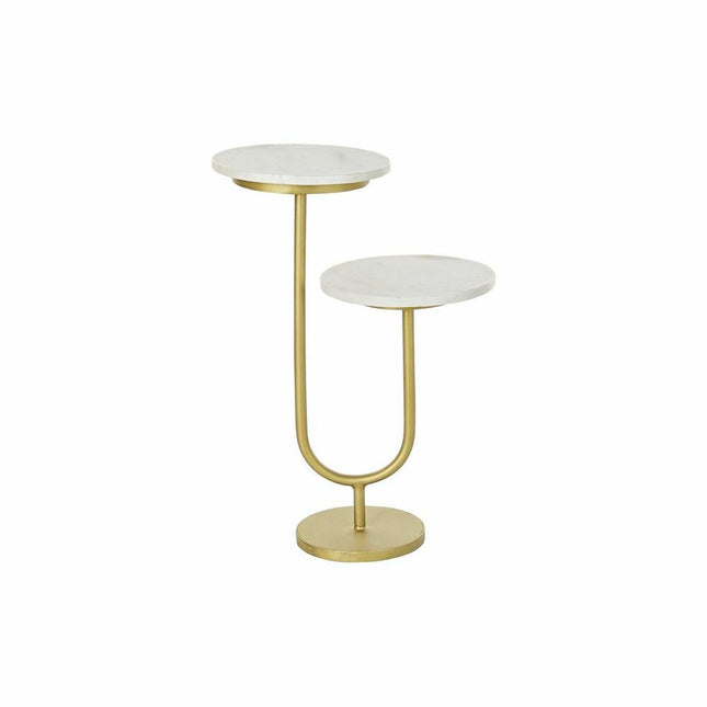 Beistelltisch DKD Home Decor Gold Metall Marmor (45 x 27 x 63 cm)