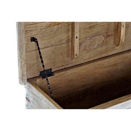 Truhe DKD Home Decor Weiß Messing Mango-Holz (88 x 40 x 45 cm)