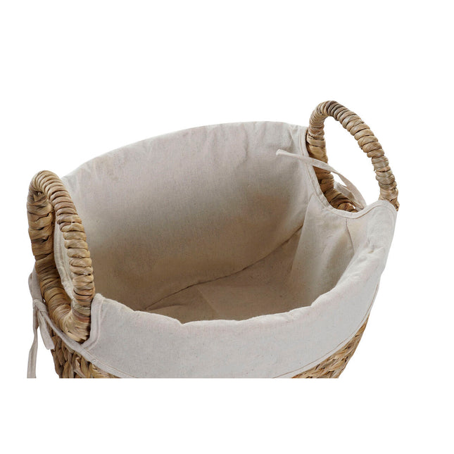 Korb-Set DKD Home Decor Leinen Faser Cottage (40 x 30 x 31 cm)