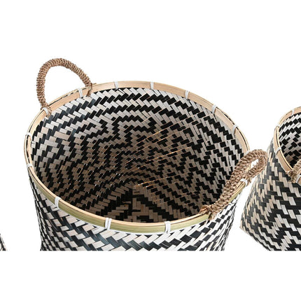 Korb-Set DKD Home Decor Bambus 40 x 40 x 44 cm