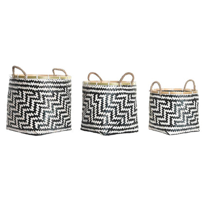 Korb-Set DKD Home Decor Bambus 40 x 40 x 44 cm