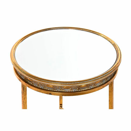 2nd-Set Tischchen DKD Home Decor 40 x 40 x 61 cm Spiegel Gold Metall (2 Stück)
