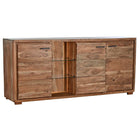 Anrichte DKD Home Decor Braun Kristall Akazienholz (175 x 40 x 78 cm)