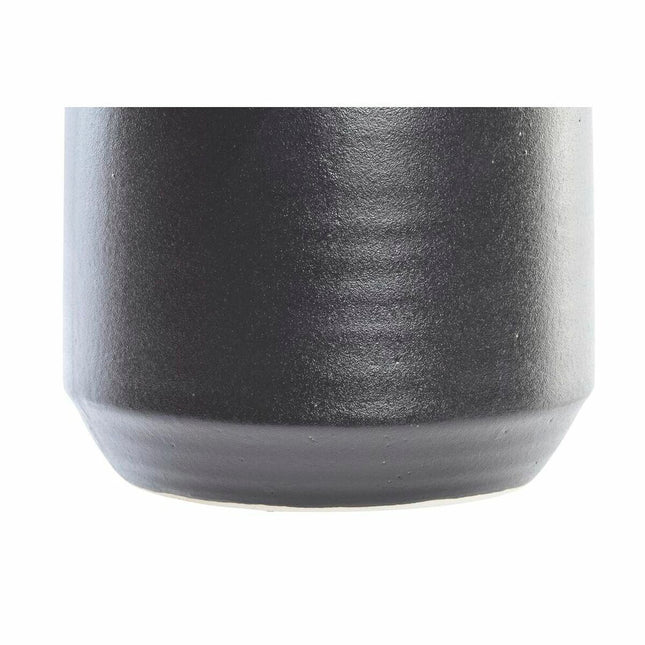 Vase DKD Home Decor Porzellan Schwarz 15 x 15 x 32 cm Moderne