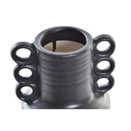 Vase DKD Home Decor Porzellan Schwarz Moderne 14 x 14 x 25 cm
