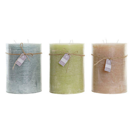 Kerze DKD Home Decor Vanille Wachs Grundlegend (14,5 x 14,5 x 20 cm) (3 Stück)