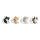 Deko-Figur DKD Home Decor Tassen Bunt Katze 13,5 x 10 x 11,5 cm (4 Stück)