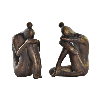 Bogstøtte DKD Home Decor Kupfer 11 x 8 x 15,5 cm Damen Harz