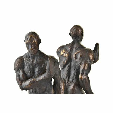 Bogstøtte DKD Home Decor Kupfer Harz Herren (14 x 8,4 x 25 cm)