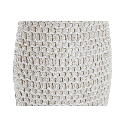 Vase DKD Home Decor Weiß Harz 14 x 7 x 37 cm Moderne