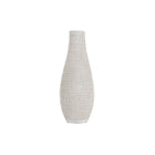 Vase DKD Home Decor Weiß Harz 14 x 7 x 37 cm Moderne