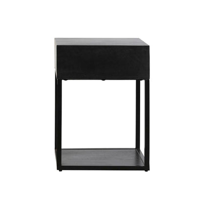 Nachttisch DKD Home Decor Gold Schwarz Metall Holz (35 x 40 x 55 cm)