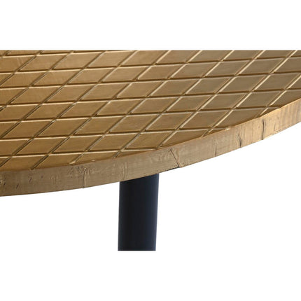 Beistelltisch DKD Home Decor Schwarz Gold Metall Holz (85 x 85 x 45 cm)